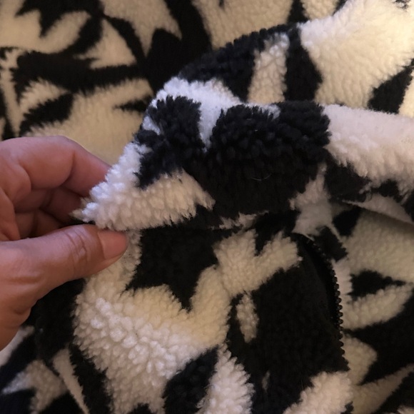 FP Movement by Free People Black and White Teddy Jacket - Picture 7 of 9